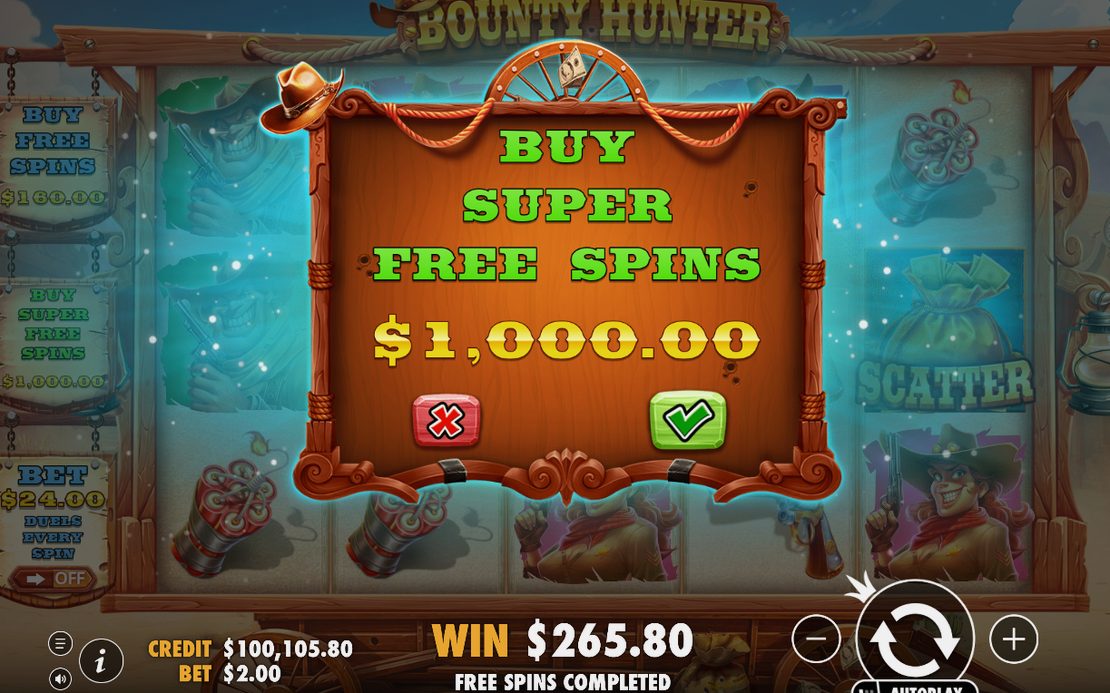 Free Spins on special reels against a night desert