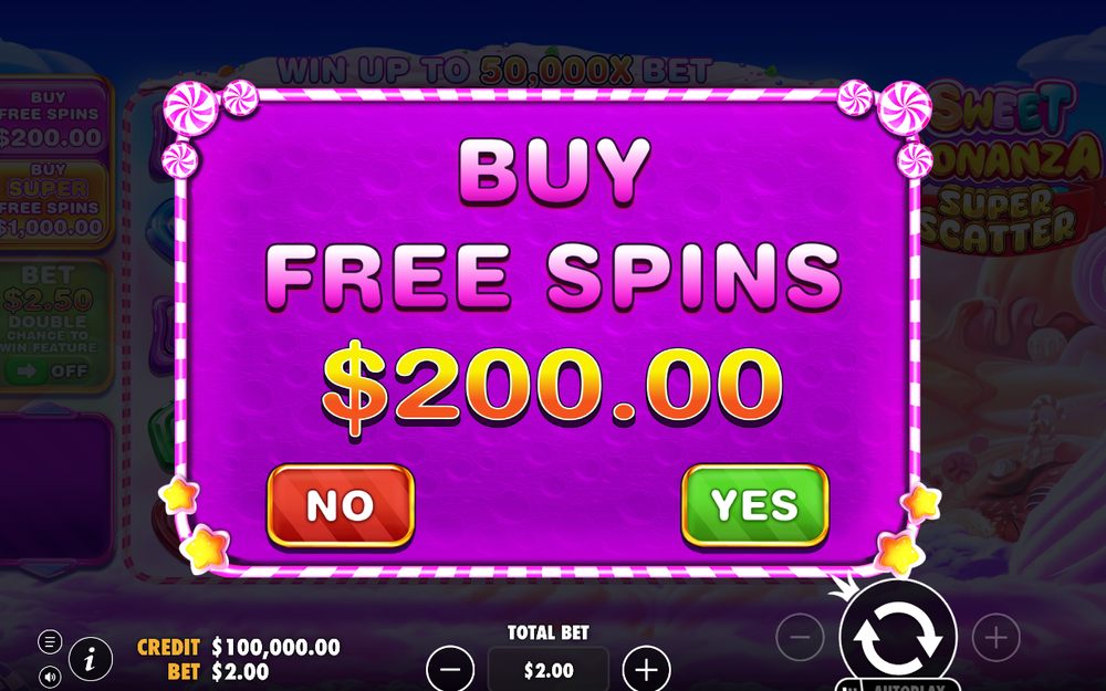 Bonus screen with scatters that trigger the Free Spins